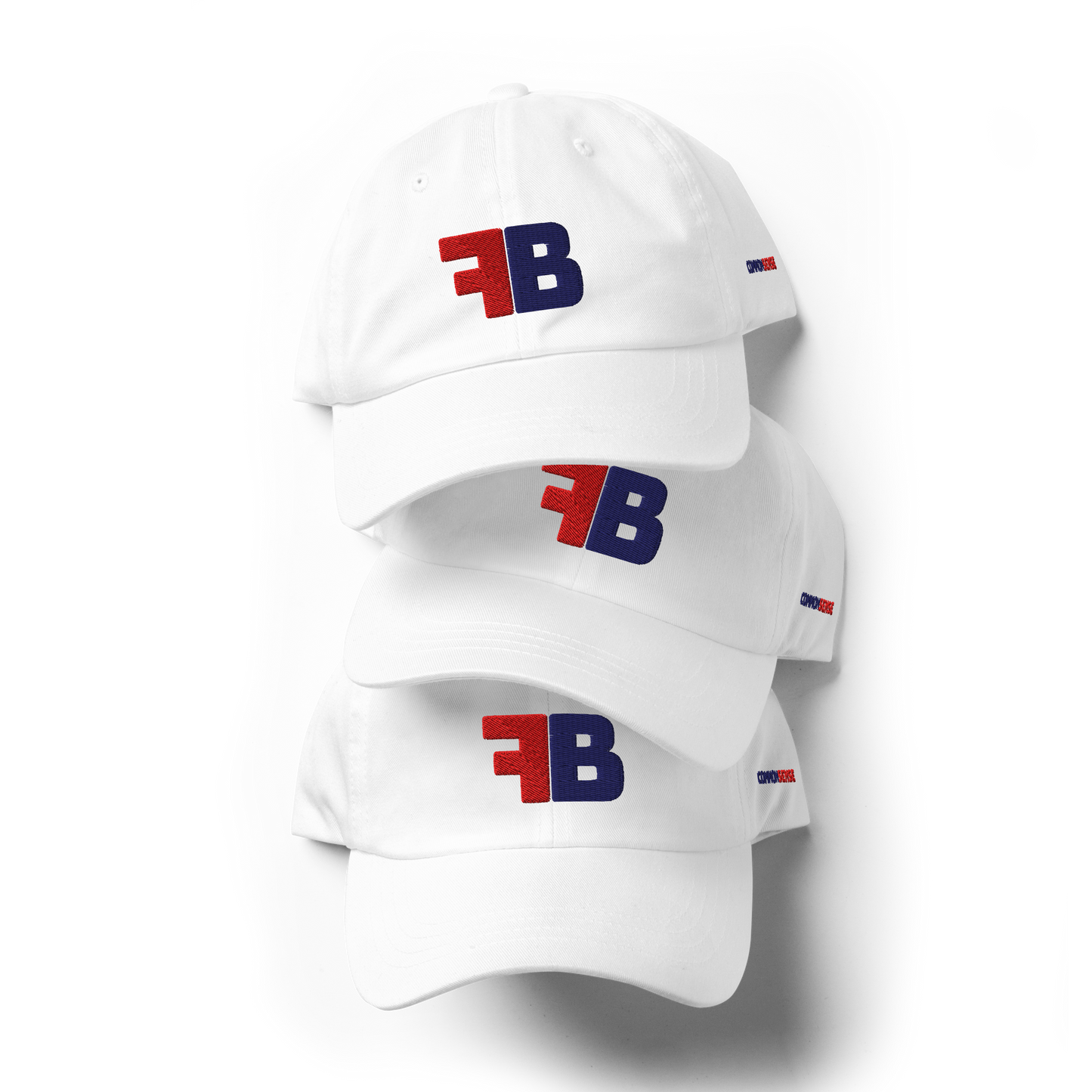 FB COMMON SENSE Baseball Hat - Red + Blue