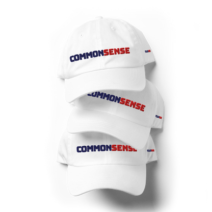 COMMON SENSE Baseball Hat - Red + Blue