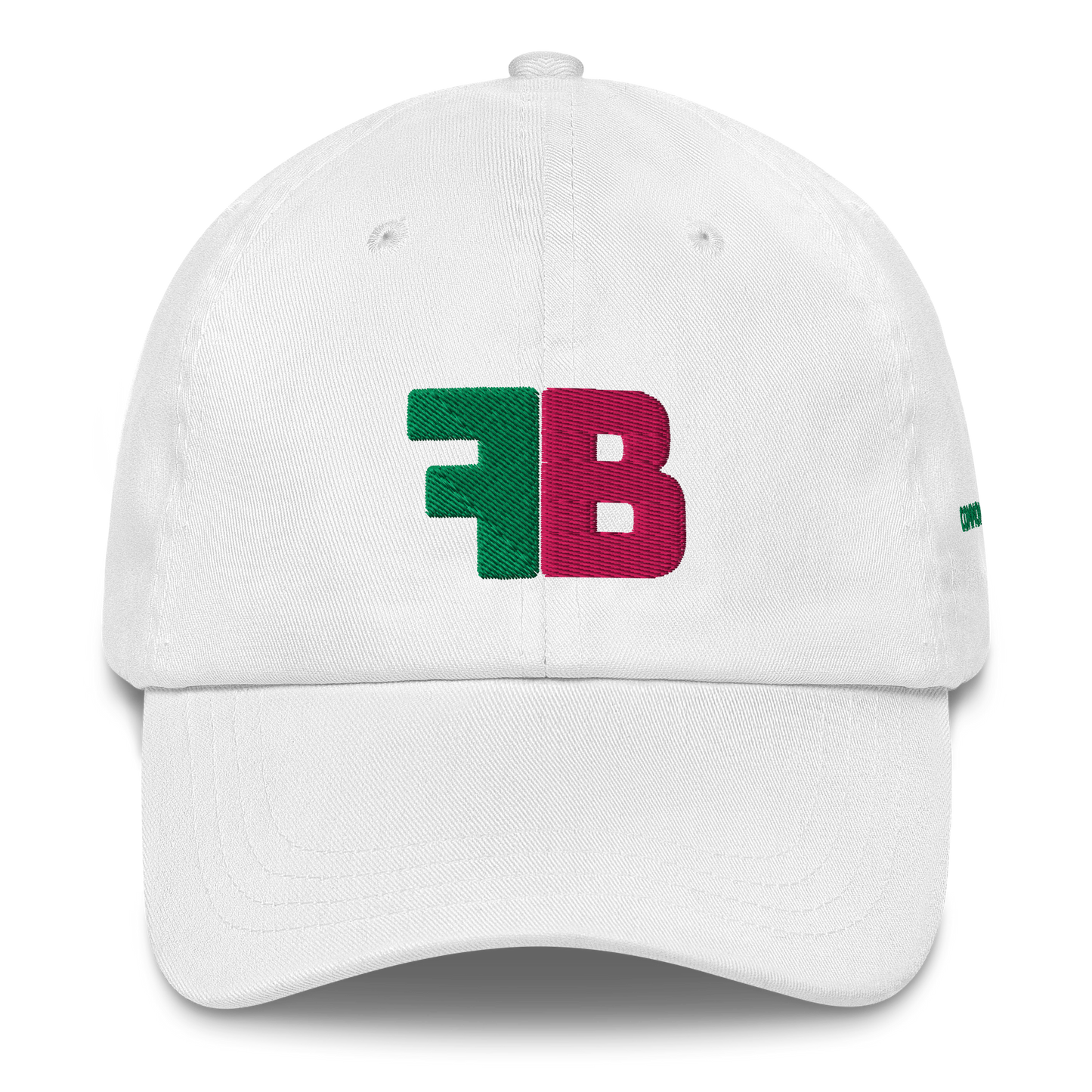 FB COMMON SENSE Baseball Hat - Pink + Green