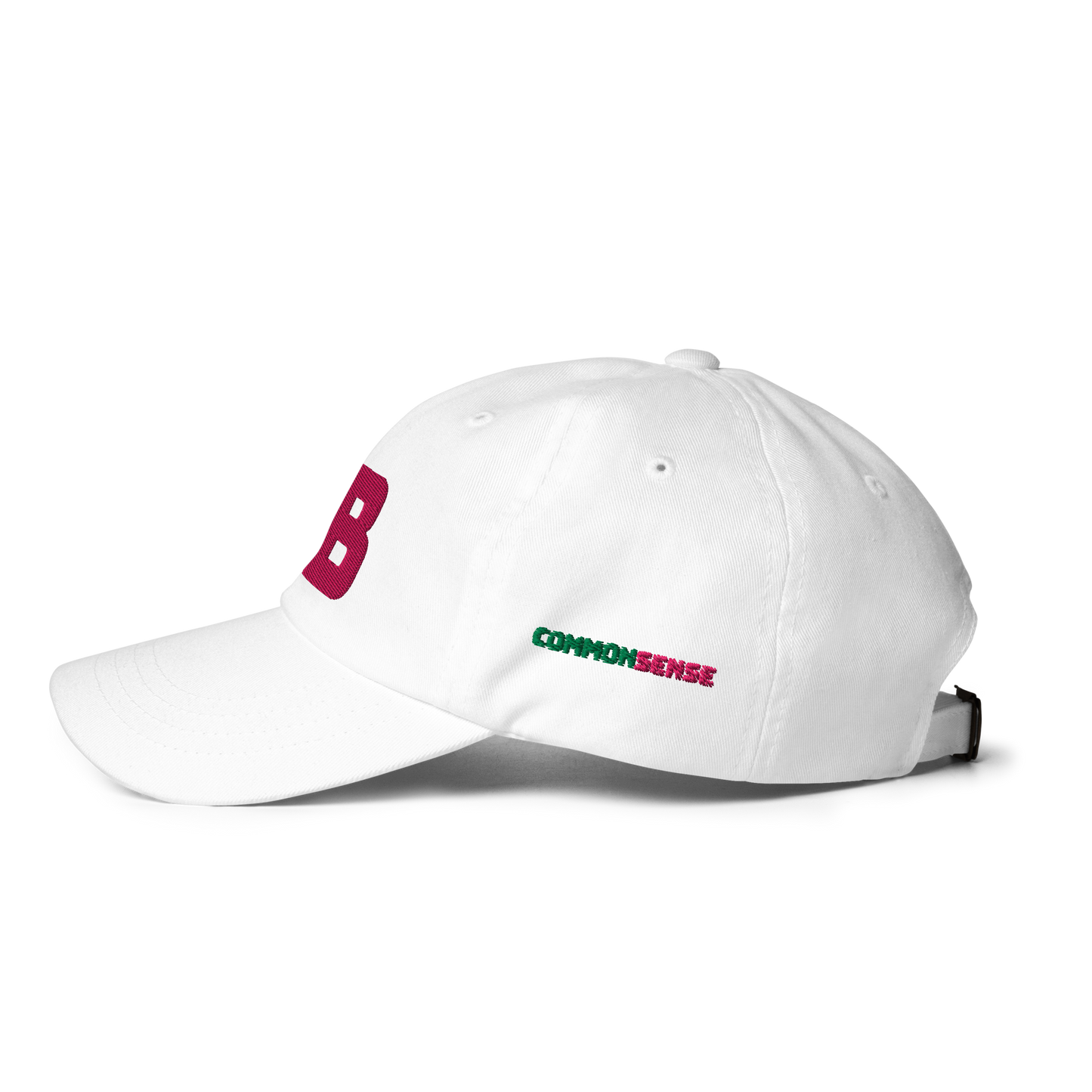 FB COMMON SENSE Baseball Hat - Pink + Green