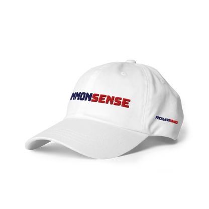 COMMON SENSE Baseball Hat - Red + Blue