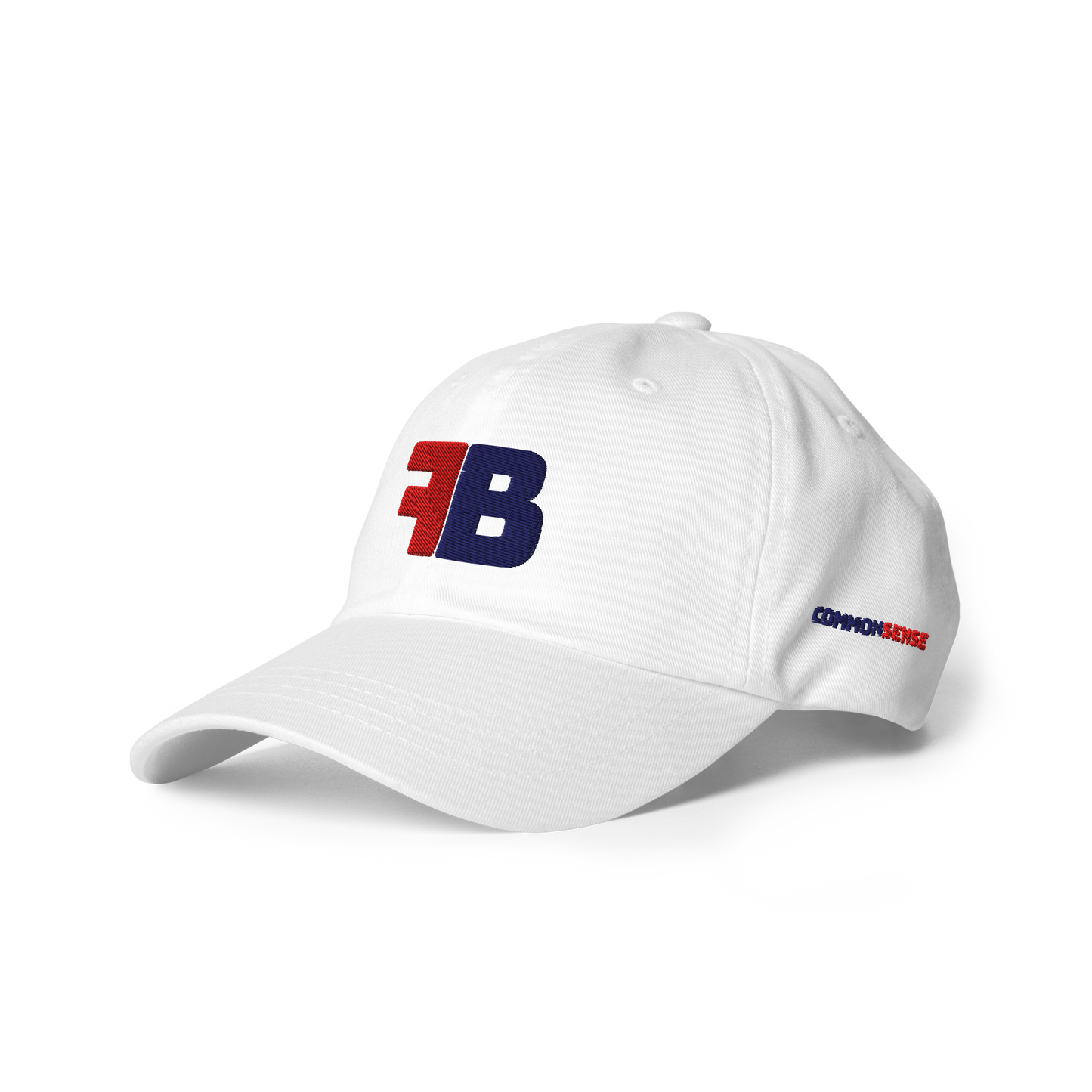 FB COMMON SENSE Baseball Hat - Red + Blue