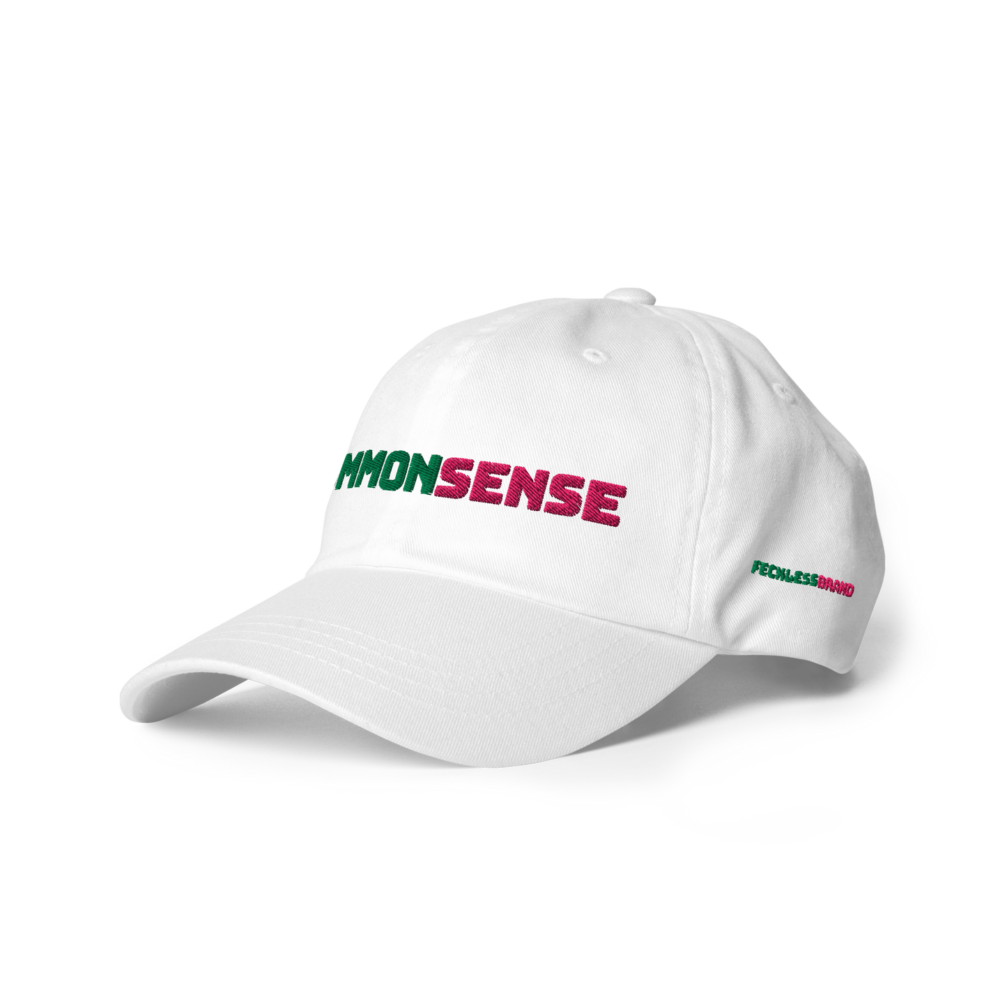 COMMON SENSE Baseball Hat - Pink + Green