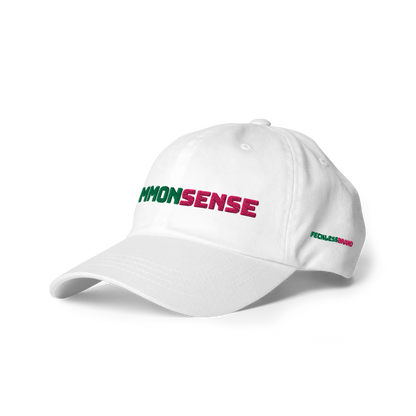 COMMON SENSE Baseball Hat - Pink + Green