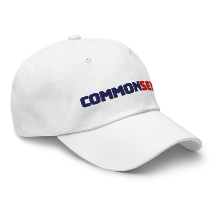 COMMON SENSE Baseball Hat - Red + Blue