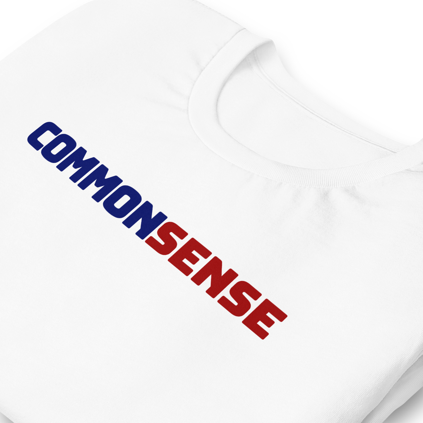 COMMON SENSE Tee - Red +  Blue